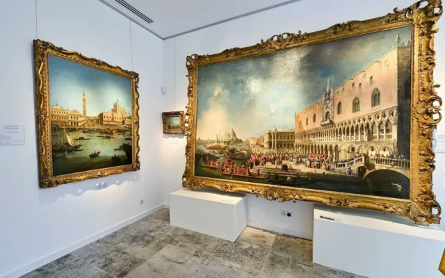 Il grande dipinto di Canaletto nella Lampronti Gallery
